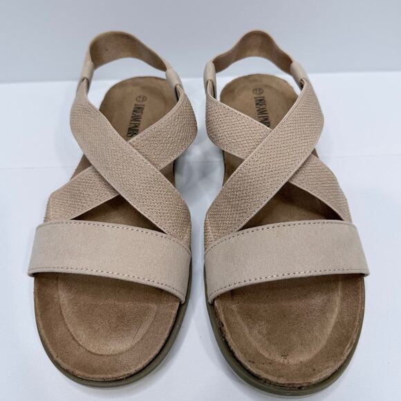Dream Pairs Women's Nude Comfortable Low Wedge Sandals / Size-7.5 - Picture 2 of 8